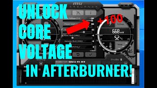 How to unlock voltage control MSI Afterburner WORKAROUND 2021 (30 series RTX cards)