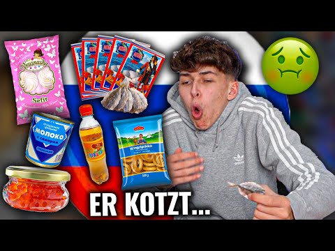 MY FRIEND IS TRIING RUSSIAN PRODUCTS! 😂🇷🇺 (disgusting) - DAILY VLOG 9