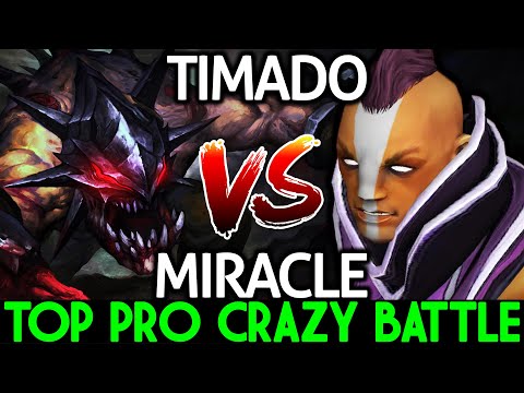 MIRACLE [Lifestealer] Crazy Battle VS TIMADO AM Top 1 MMR Dota 2