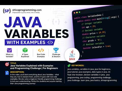 Java Variables Understanding Data Storage