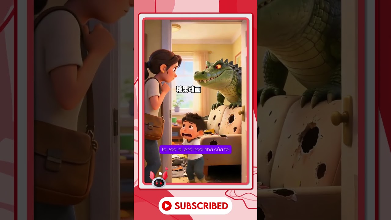 Cặp sách biến thành cá sấu