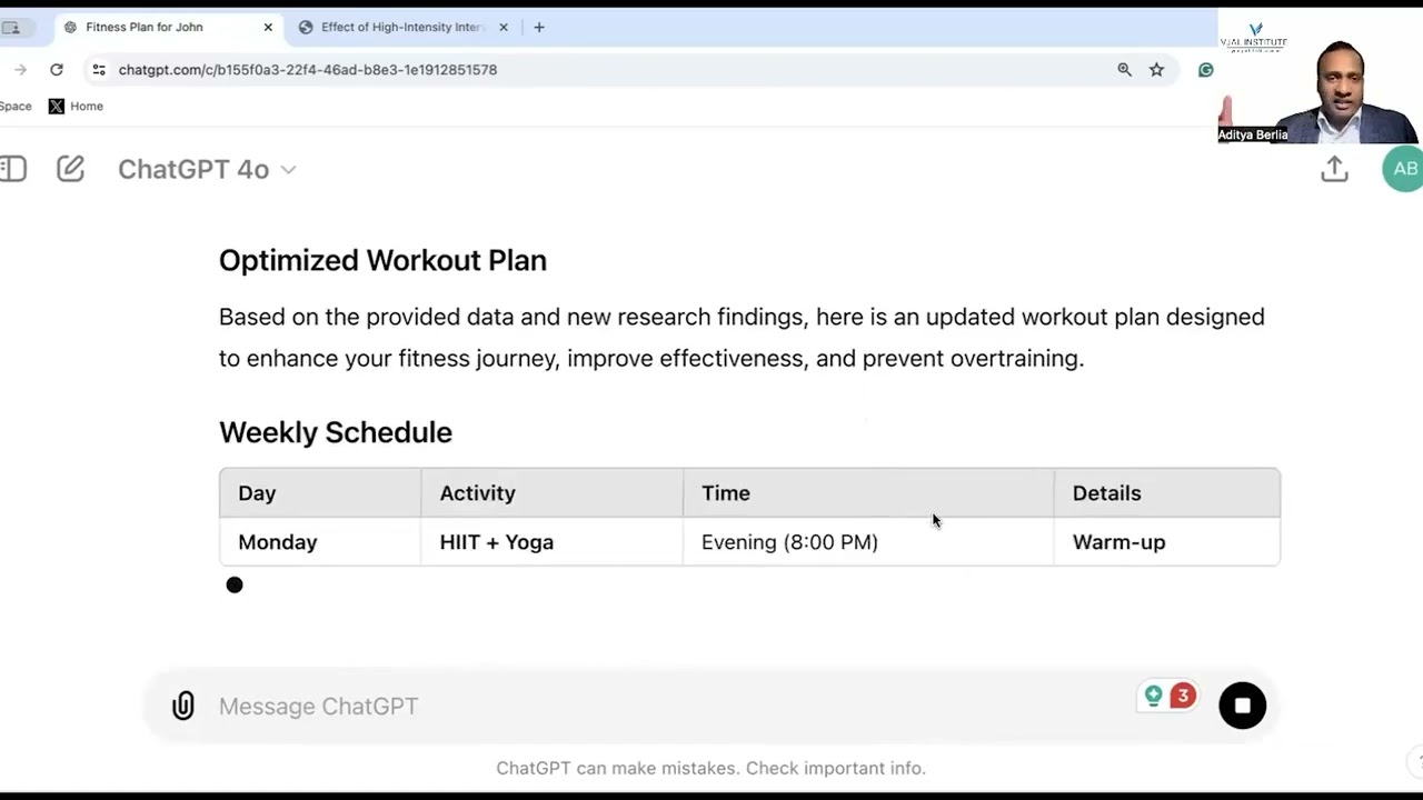 5.AI Powered Workout Optimization