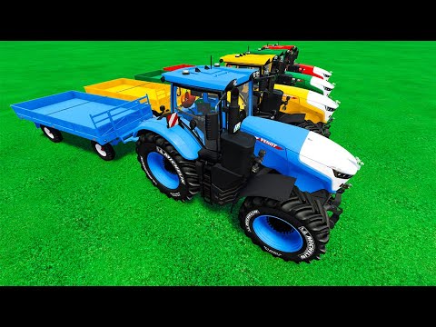 TRANSPORTING SUNFLOWER with FENDT TRACTORS - Farming Simulator 22