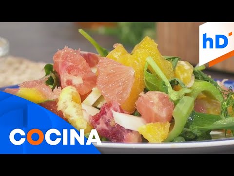 Receta: ensalada de gajos de naranja con hinojo y apio | hoyDía | Telemundo