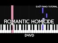d4vd - Romantic Homicide (Easy Piano Tutorial)