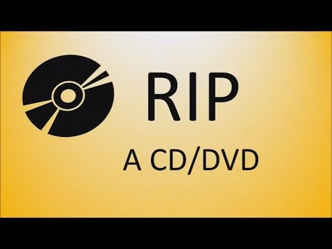 How to RIP A CD/DVD (using windows media player)!!