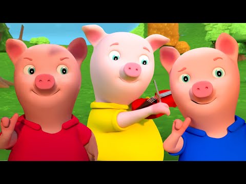 Three Little Pigs + More Nursery Rhymes & Kids Songs