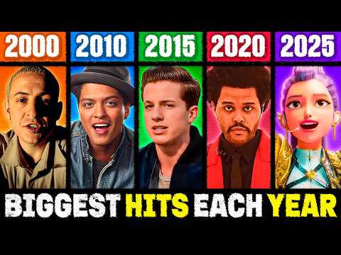 Top 5 Biggest Hits of Each Year! (2000 - 2025)