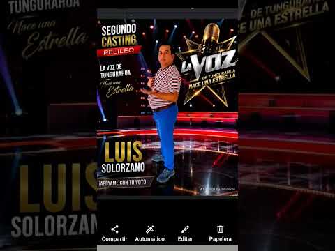 apoyando El talento ecuatoriano la voz tungurahua pelileo