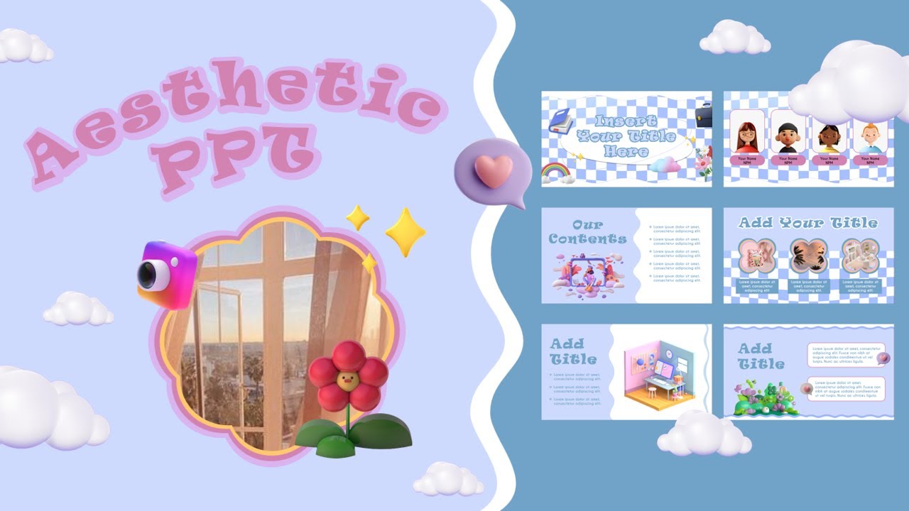 Aesthetic Blue Template - Morph Transition #11 #free #template