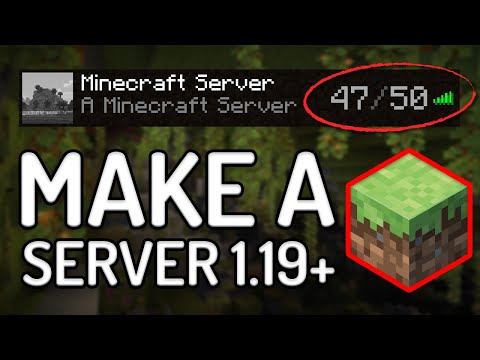 How to Make a Minecraft Server 1.19 - (Play Minecraft Java with Your Friends)