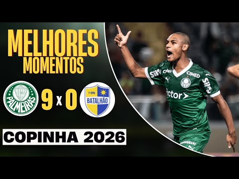 Palmeiras x Batalhão - Melhores Momentos (COMPLETO) | Copinha 2026