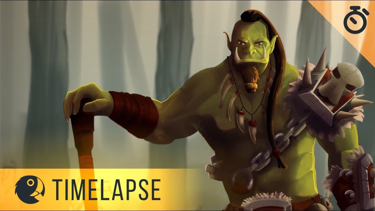 Drawing Timelapse | Orc Warrior