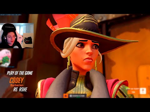CODEY UNSTOPPABLE ASHE - POTG! [ OVERWATCH 2 SEASON 5 TOP 500 ]