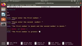 Download the video "3. If statement  - Comparing two numbers  - Bash Scripting"