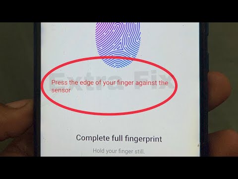 How To fingerprint fix Press the edge of your finger against the sensor Problem Solve in Honor 20i