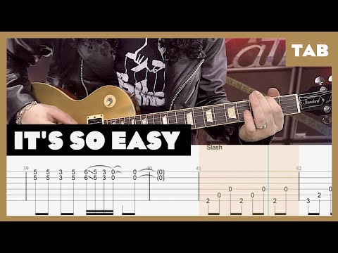 Guns N’ Roses - It's So Easy - Guitar Tab | Lesson | Cover | Tutorial