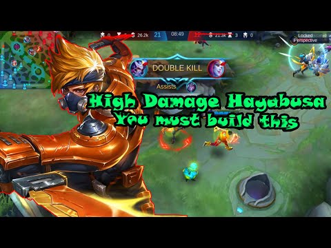 High Damage Hayabusa You Must Build This | How to Hayabusa shadow trick and build Mobile Legends