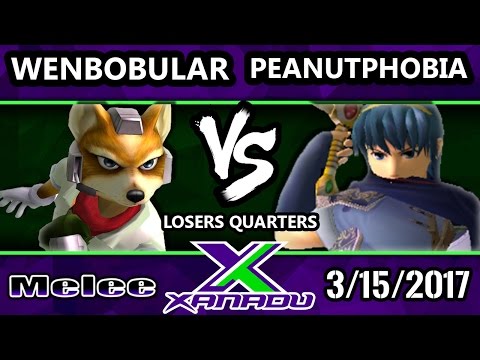 S@X 193 - Wenbobular (Fox) Vs. Peanutphobia (Yoshi, Marth) - SSBM Losers Quarters - Smash Melee