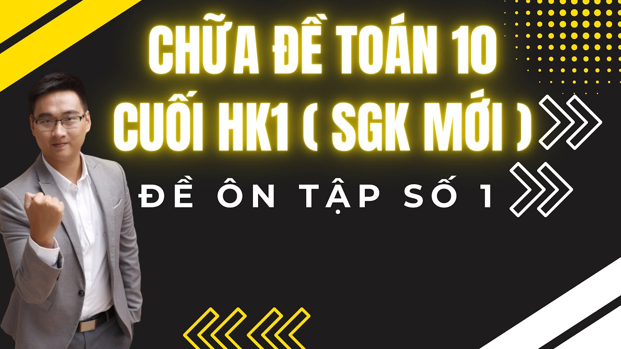 ĐỀ ÔN TẬP SỐ 1
