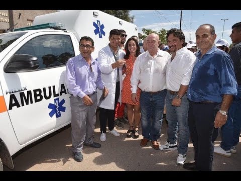 Sáenz entregó ambulancia en Coronel Juan Solá
