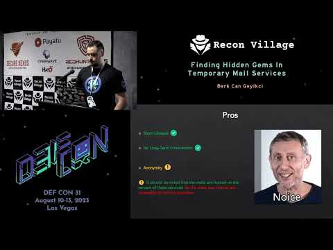 Finding Hidden Gems In Temporary Mail Services - Recon Village @DEF CON 31