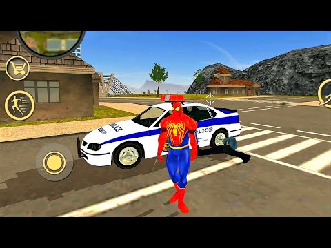 Flying Spider Rope Hero Vice Town #2 - Game of Attacking Military Base like GTA - Android Gameplay