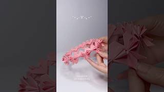 Heart Bow Origami Paper Crown Pink