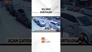 Az kalsın uçan çatının altında kalıyordu #atvhaber #bursa