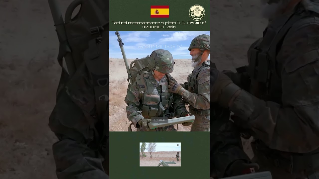 Tactical reconnaissance system Q-SLAM-40 of ARQUIMEA Spain  #military #defence