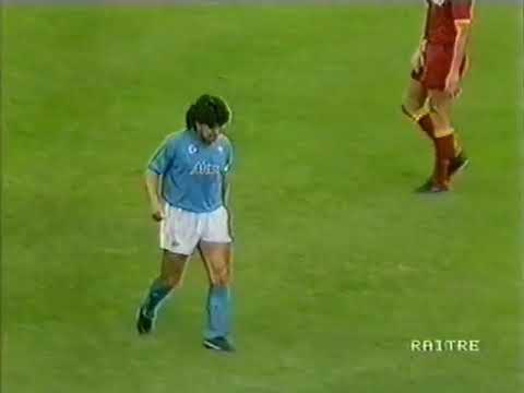 Roma - Napoli / Serie A 1989-1990 (Maradona, Voller, Giannini, Careca, Ferrara)