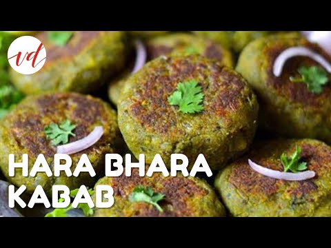 Restaurant Style Hara Bhara Kabab Recipe in Hindi | Veg Party Starters | Soft Veg Hara Bhara Kebab