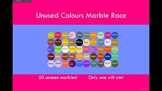 Unused Colours Marble Race - Part 1/2