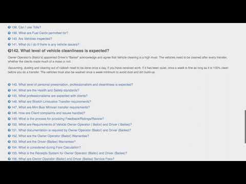 Owner Op. Q142. What level of vehicle cleanliness is expected?