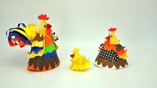 Wielkanocne dekoracje z papieru   krok po kroku . DIY crafts for kids