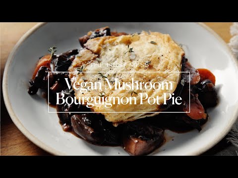 Vegan Mushroom Bourguignon Pot Pie