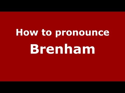 How to pronounce Brenham (American English/US) - PronounceNames.com