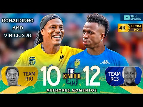 MATCH FULL OF LEGENDS! THERE WAS RONALDINHO AND VINI JR SHOWING ALL THE MAGIC OF BRAZILIAN FOOTBALL