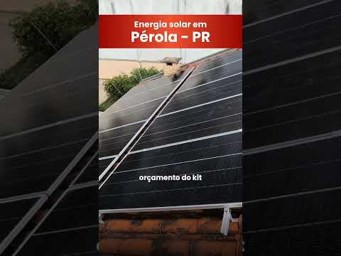 Energia solar em Pérola - PR