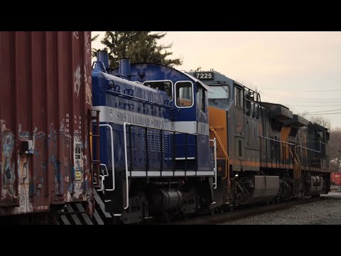ᴴᴰ⁶⁰ Sunday Afternoon Railfanning in Valley Cottage ft. a SMS SW1200 - 2/19/2023