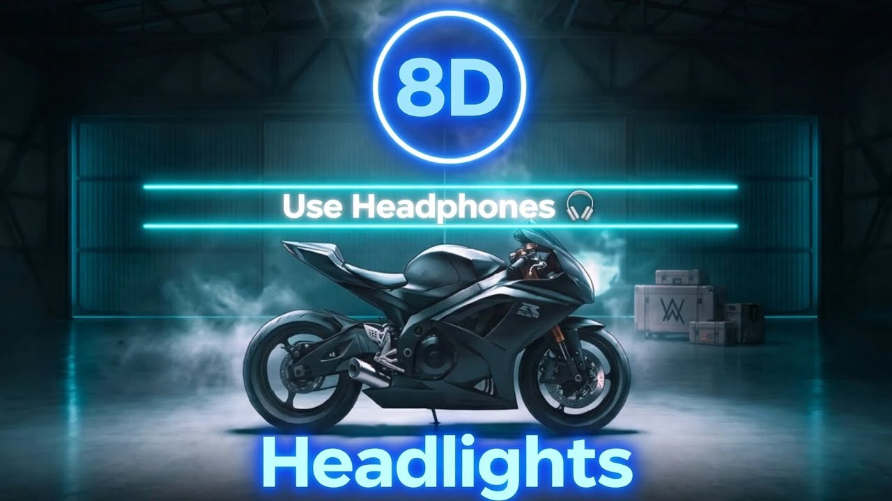 8D Audio -  Alok & Alan Walker Headlights  (feat. KIDDO) [Slowed Version] | Use Headphones 🎧