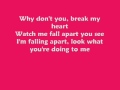 HilaryDuff- Break My Heart w/Lyrics [FULL HQ]