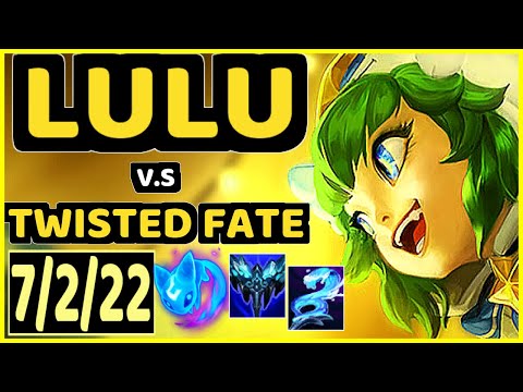 LULU vs TWISTED FATE - 7/2/22 KDA MID CHALLENGER GAMEPLAY - KR