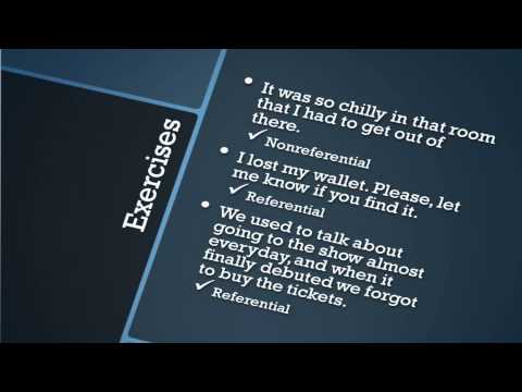 Nonreferential It and There (1/2)