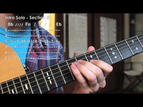 Lead Guitar Lesson  - Diego Garcia - You Were Never There - Mixolydian Guitar licks
