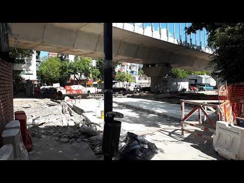 Viaducto Mitre.  Avance cruce calle Olazábal (26/03/19)