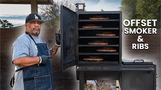 Smoked Ribs on an Offset Smoker (Clean Smoke & Fire Management Explained)