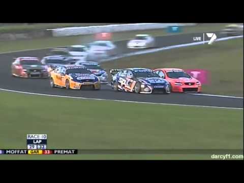 v8 supercars 2012 Phillip island race 1 Shane Van Gisbergen drifting first corner