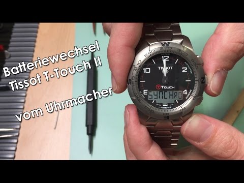 Batteriewechsel einer Tissot T Touch II Video Anleitung