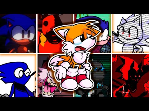 Chasing but Different "Sonic" Characters Sings (Vs Tails.exe) 🐱- FNF Cover